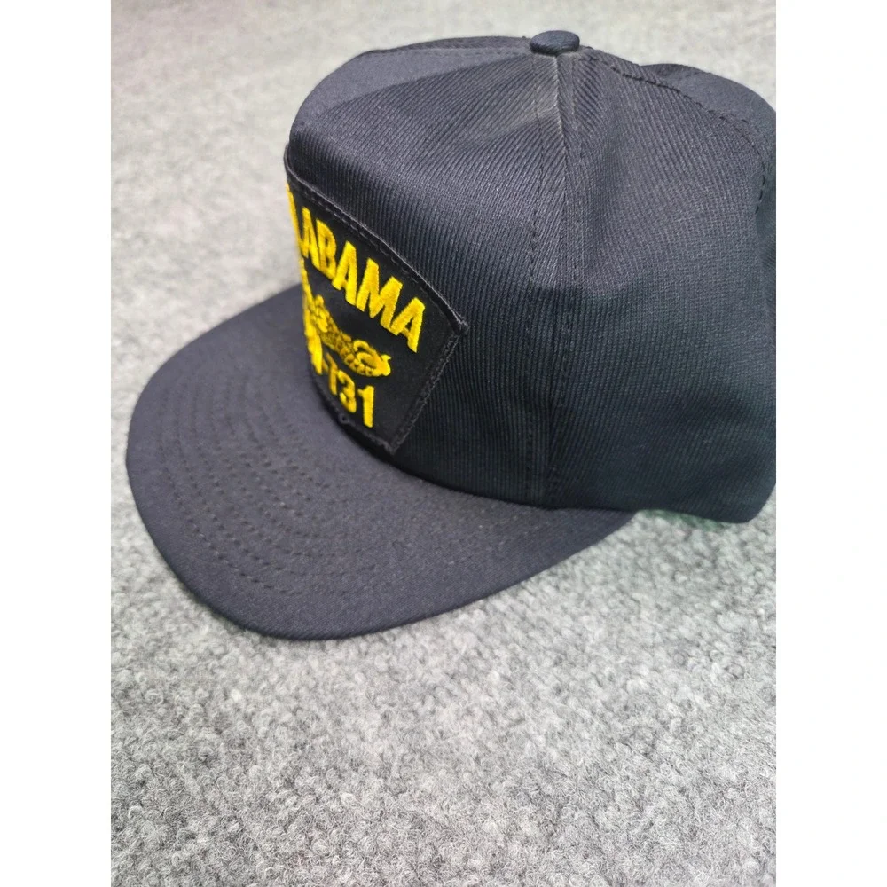 Vintage Northstar USS Alabama SSBN-731 Hat Mens OSFA Navy Blue Snapback USA Made